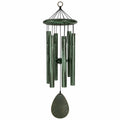 Campanella a vento 80 cm in metallo verde per giardino - decorazione sospesa