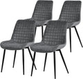 Krzesło do jadalni, ML DESIGN modern living, 60 x 52 x 89 cm, Antracytowy/Czarny, aksamit