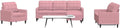 Sofa, Keeushr, Różowy, aksamit