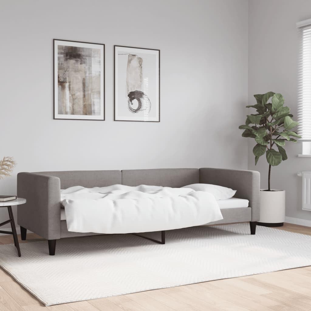 Sofa, FWIKDUN, 90 x 200 cm, 2 W, Szary/Biały, lite drewno, miejsce do przechowywania, 2 w 1