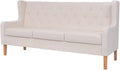 Sofa, Festnight, Beżowy/Szary, 2-osobowa