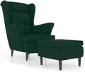 Fotel, vidaXL, 78 x 90 x 96,5 cm, Zielony, lite drewno