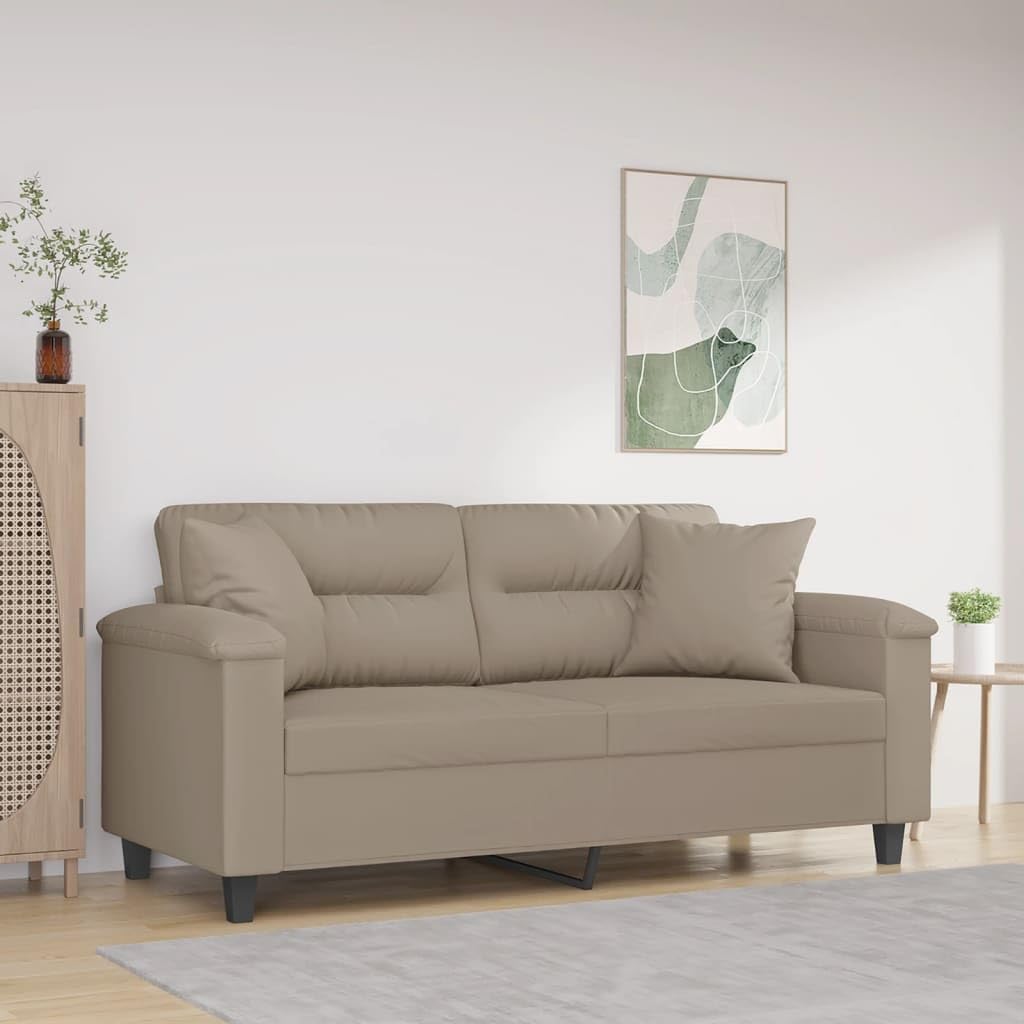 Sofa, Keeushr, 140 cm, Szary/Beżowy, metal, 2-osobowa