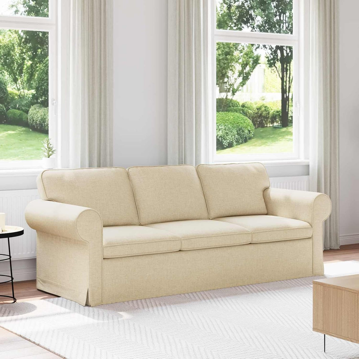 Sofa, FWIKDUN, 60 cm, Szary, materiał drewnopochodny, modułowa konstrukcja