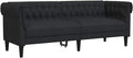 Sofa, vidaXL, Czarny, 3-osobowa