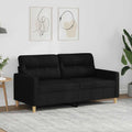 Sofa, Keeushr, 140 cm, Czarny, metal, 2-osobowa