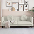 Fotel, FWIKDUN, 193,5 x 77 x 70 cm, Beżowy, lite drewno, 3-osobowy