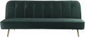 Habitat et Jardin, Sofa rozkładana, 180 x 83 x 75 cm, Zielony, aksamit