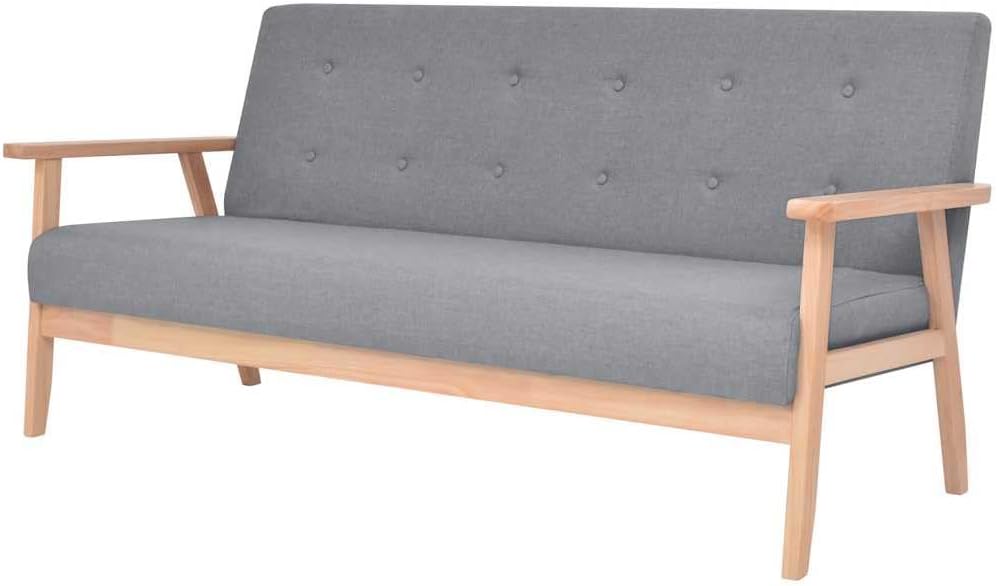 Sofa, Keeushr, 158 x 67 x 73,5 cm, Szary, 3-osobowa