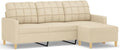 Sofa, pokgdf, 180 cm, Beżowy, metal, 3-osobowa