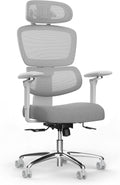 Krzesło biurowe, DESKSPACE, 5 cm, Szary/Biały