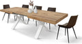 Stół, PAZZO DESIGN, 180 x 90 x 76 cm, Biały/Brązowy