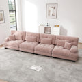 Sofa, TOBIDOEN, Różowy, 4-osobowa, modułowa konstrukcja