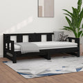 Sofa, mzdioop, 2 x 90 x 190 cm, Czarny, lite drewno, składana konstrukcja