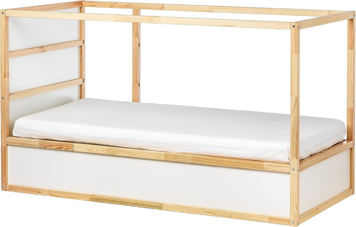 Łóżko z materacem, IKEA, 90 x 200 cm, Biały