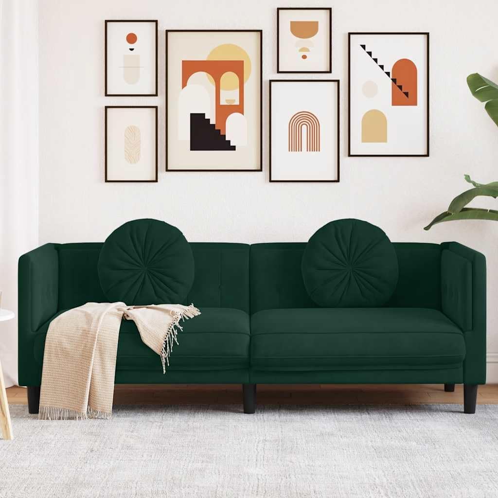 Sofa, RCODSSK, Zielony, 3-osobowa
