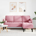 Sofa narożna, RMIHSJG, 160 cm, Różowy, 3-osobowa