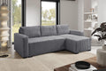 Sofa, LIKMA, 200x140 cm, Antracytowy, sztruks, funkcja spania