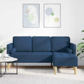 Tonture, Sofa narożna, 173 x 131 x 67 cm, Niebieski, materiał drewnopochodny, 3-osobowa