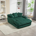 Sofa, H-35, Luscriate, 35 cm, Szary/Zielony, sztruks, funkcja spania