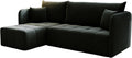 Sofa, KP-Meble, 200 x 140 cm, Antracytowy, aksamit, funkcja spania