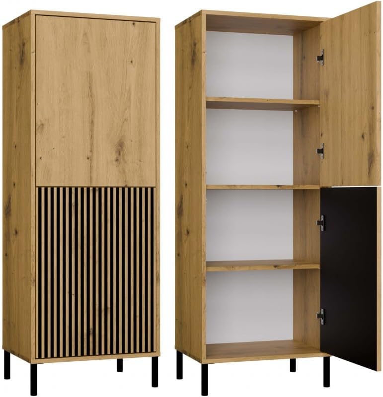 Szafa do sypialni, 2DK, CDF, 13,5 cm, Brązowy, MDF