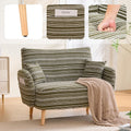 vutizal, Sofa, 121 x 81,5 x 87 cm, Beżowy/Brązowy, 2-osobowa, pilot zdalnego sterowania