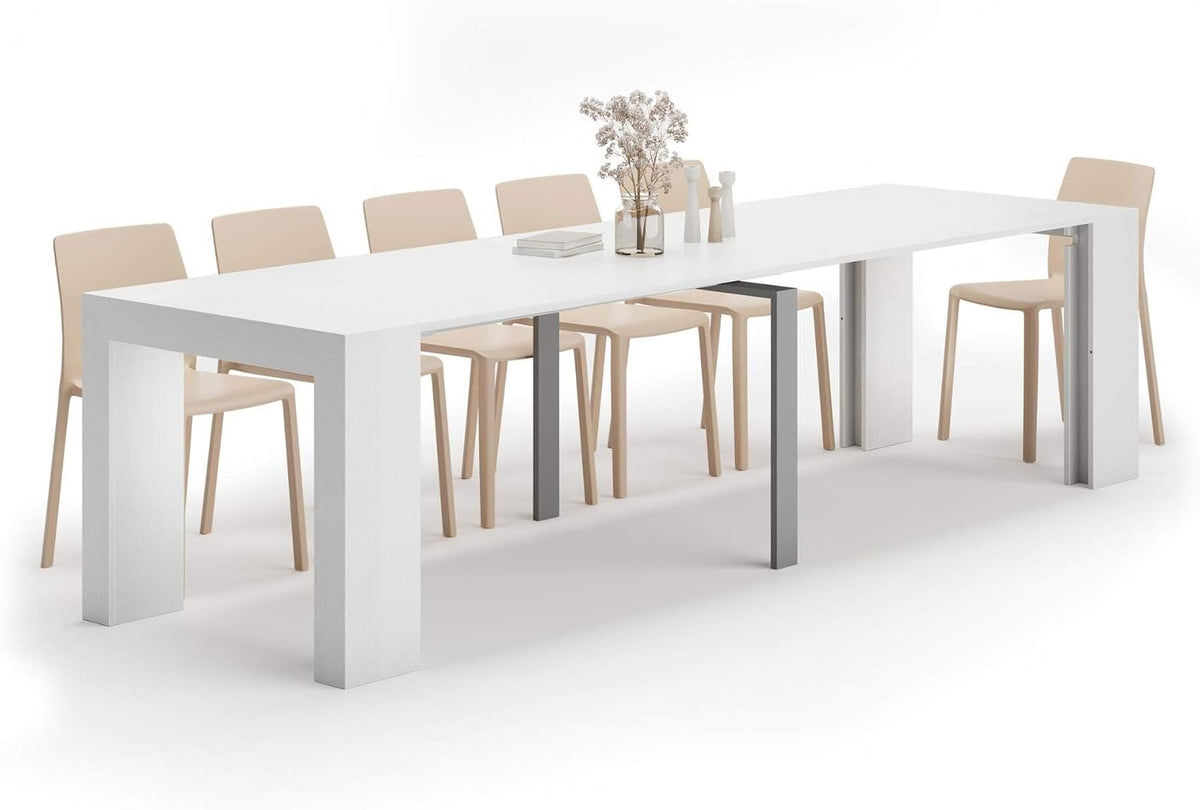 Mobili Fiver, Konsole, 45 cm, Biały, aluminium