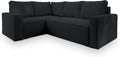 Sofa rozkładana, Masseno, 130x200 cm, Czarny, płyta wiórowa, funkcja spania, miejsce do przechowywania