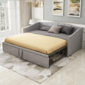 Sofa, Aunvla, 180 x 200 cm, Szary, MDF, funkcja spania