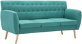 Sofa, vidaXL, 172x70x82 cm, Zielony, MDF, 3-osobowa