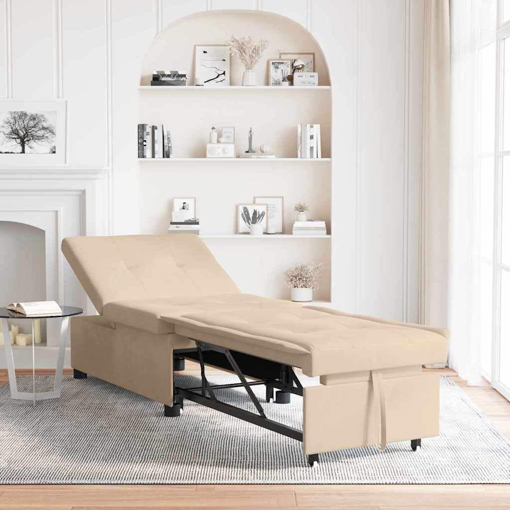 Keeushr, Sofa, 194 x 67 x 82 cm, Beżowy, funkcja spania