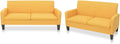 Sofa, RMIHSJG, 135 x 65 x 76 cm, Pomarańczowy/Biały, 2-osobowa