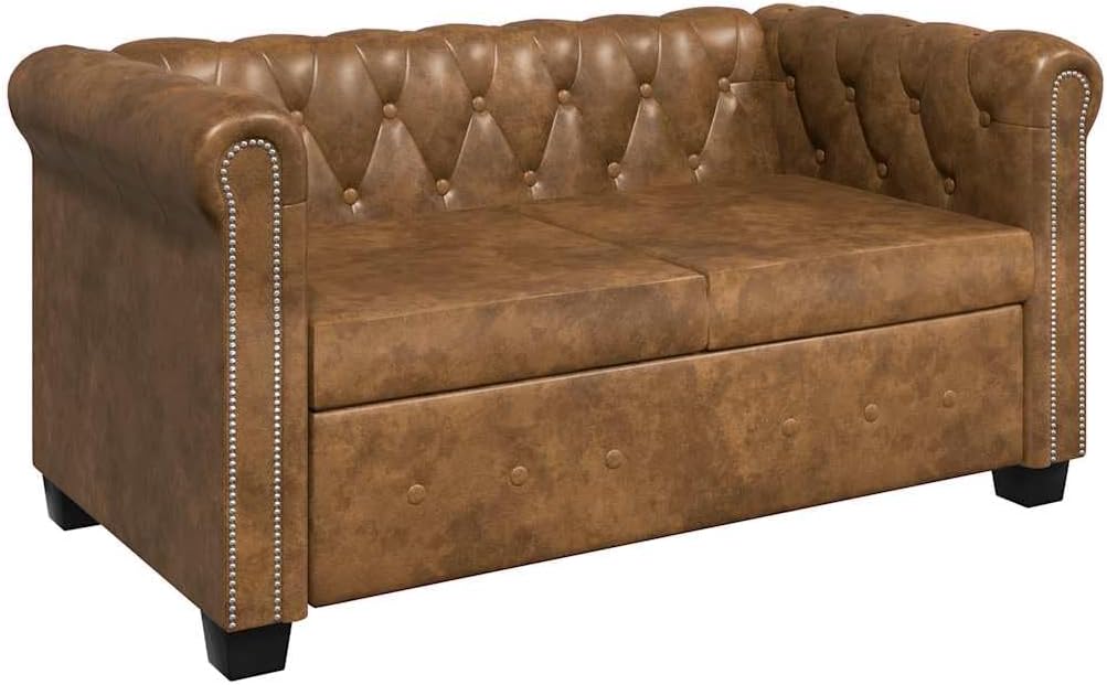 Sofa, vidaXL, Brązowy