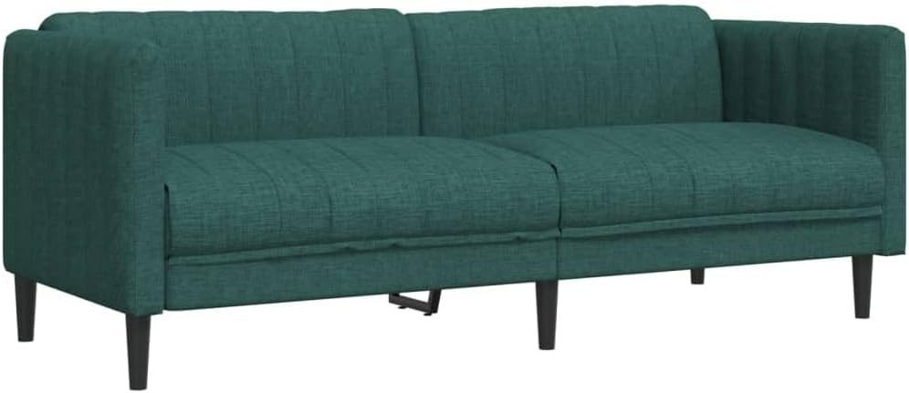 vidaXL, Sofa, 193 x 76,5 x 74,5 cm, Zielony, lite drewno, 3-osobowa