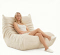 Sofa, DAHUEN, 99 x 33 x 33 cm, Beżowy, aksamit
