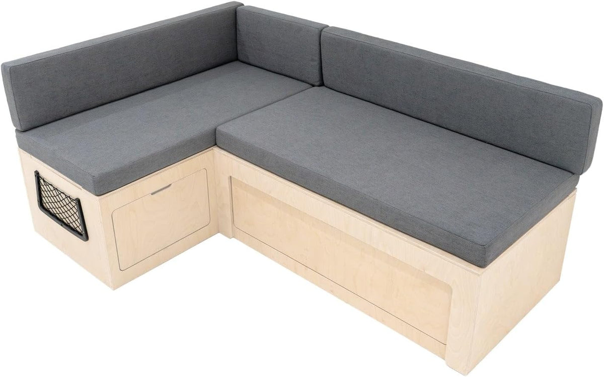 Sofa rozkładana, Monster Shop, 180 x 120 cm, Szary/Beżowy