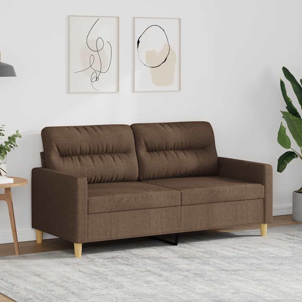 Sofa, Keeushr, 140 cm, Brązowy, metal, 2-osobowa