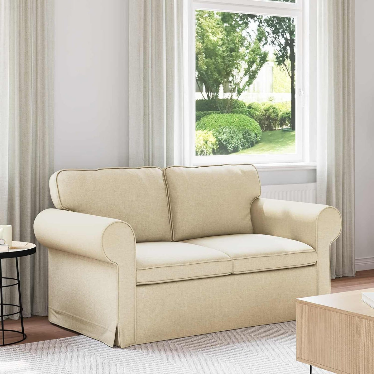 Sofa, FWIKDUN, 60 cm, Szary, materiał drewnopochodny, modułowa konstrukcja