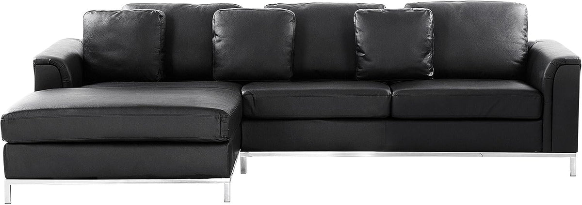 Sofa, Beliani, 230x67 cm, Czarny, metal