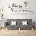 Sofa, Keeushr, 220 x 84,5 x 69 cm, 2 W, Szary, 2-osobowa, regulowane oparcie, 2 w 1