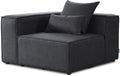 Sofa narożna, Home Deluxe, 120 x 70 x 120 cm, Antracytowy, modułowa konstrukcja