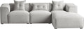 Beliani, Sofa, 235x65 cm, Szary, 3-osobowy