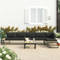 Sofa narożna, FWIKDUN, 138 x 60 x 62 cm, Beżowy/Biały, aluminium, 2-osobowa, odporność na warunki atmosferyczne