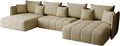 Sofa rozkładana, T30, KP-Meble, 346 x 188 cm, Beżowy, funkcja spania