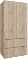 Szafa do sypialni, SerwisBox, 180x90x51 cm, Brązowy, 2 Szuflad