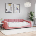 Sofa, FWIKDUN, 2 W, 100 x 200 cm, Różowy, lite drewno, 2 w 1