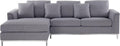 Sofa, Beliani, 230x67 cm, Szary, metal