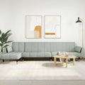 Sofa, Keeushr, 275 x 140 x 70 cm, Szary, aksamit, modułowa konstrukcja