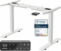 Biurko, MAIDeSITe, 120 cm, 45 dB, Biały/Szary, USB, praca bezprzewodowa